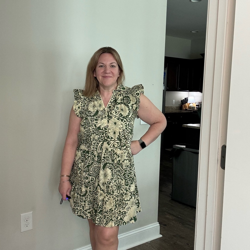 Umgee ruffle sleeve dress